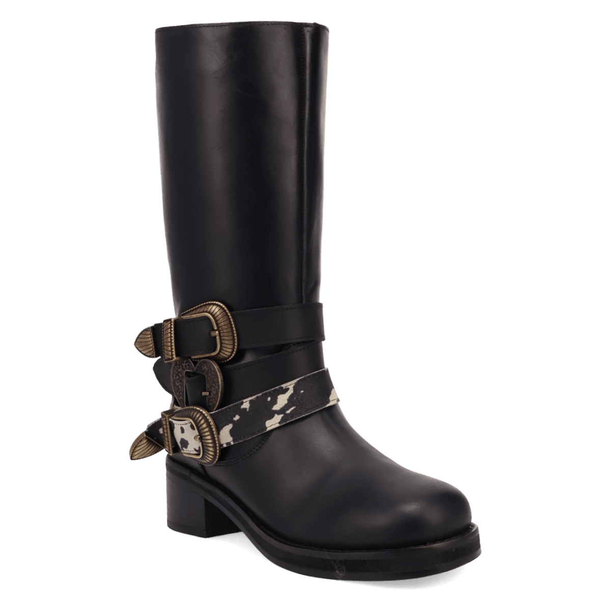 PRODUCT SHOT FULL THROTTLE LEATHER BOOT AT 45 DEGREE ANGLE