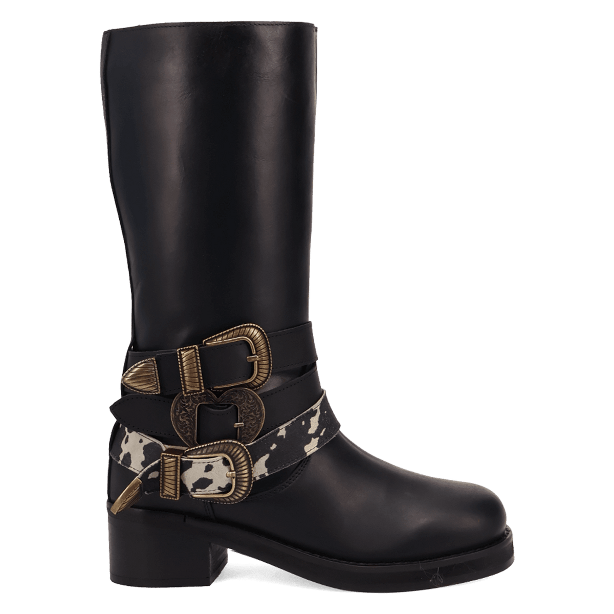PRODUCT SHOT FULL THROTTLE LEATHER BOOT AT 90 DEGREE INSIDE ANGLE