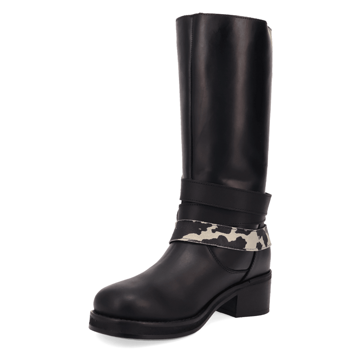 PRODUCT SHOT FULL THROTTLE LEATHER BOOT AT 225 DEGREE ANGLE