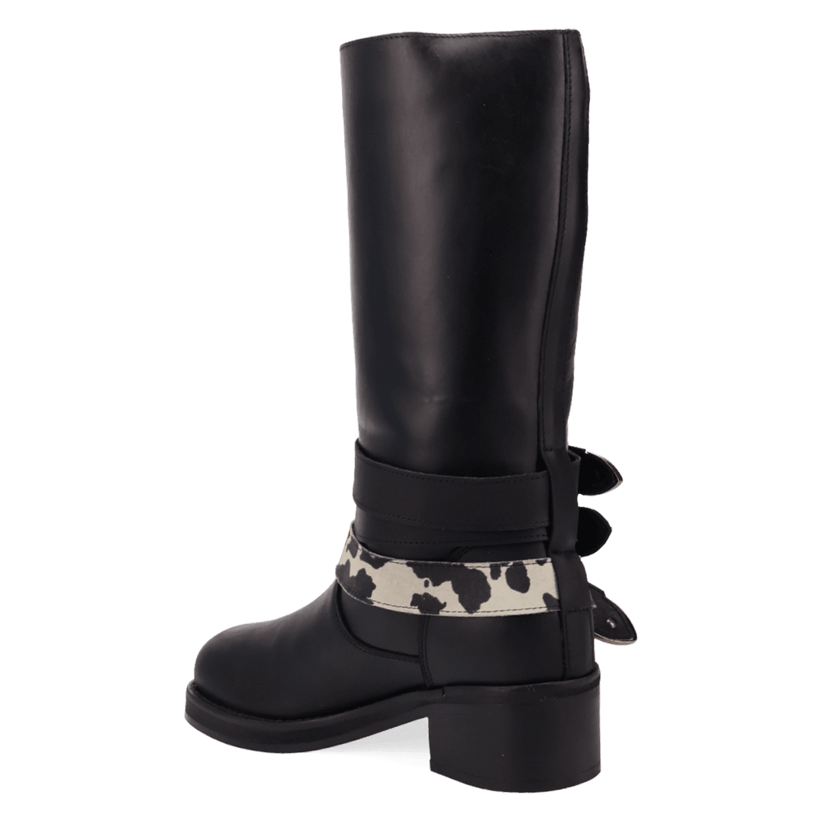 PRODUCT SHOT FULL THROTTLE LEATHER BOOT AT 270 DEGREE ANGLE