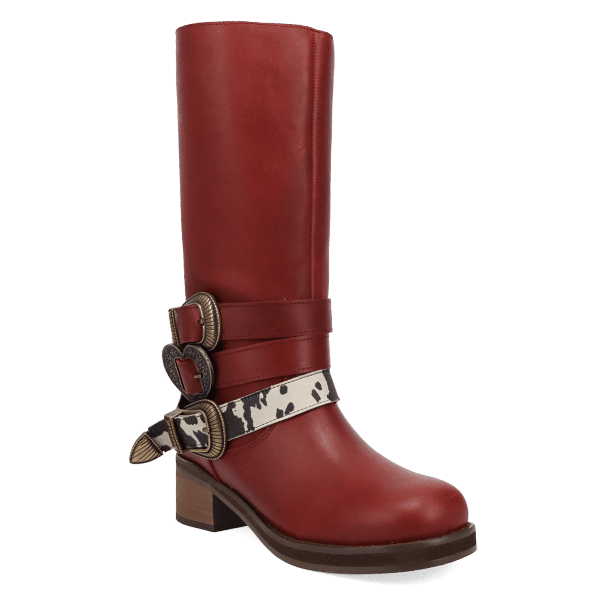 PRODUCT SHOT FULL THROTTLE LEATHER BOOT AT 45 DEGREE ANGLE