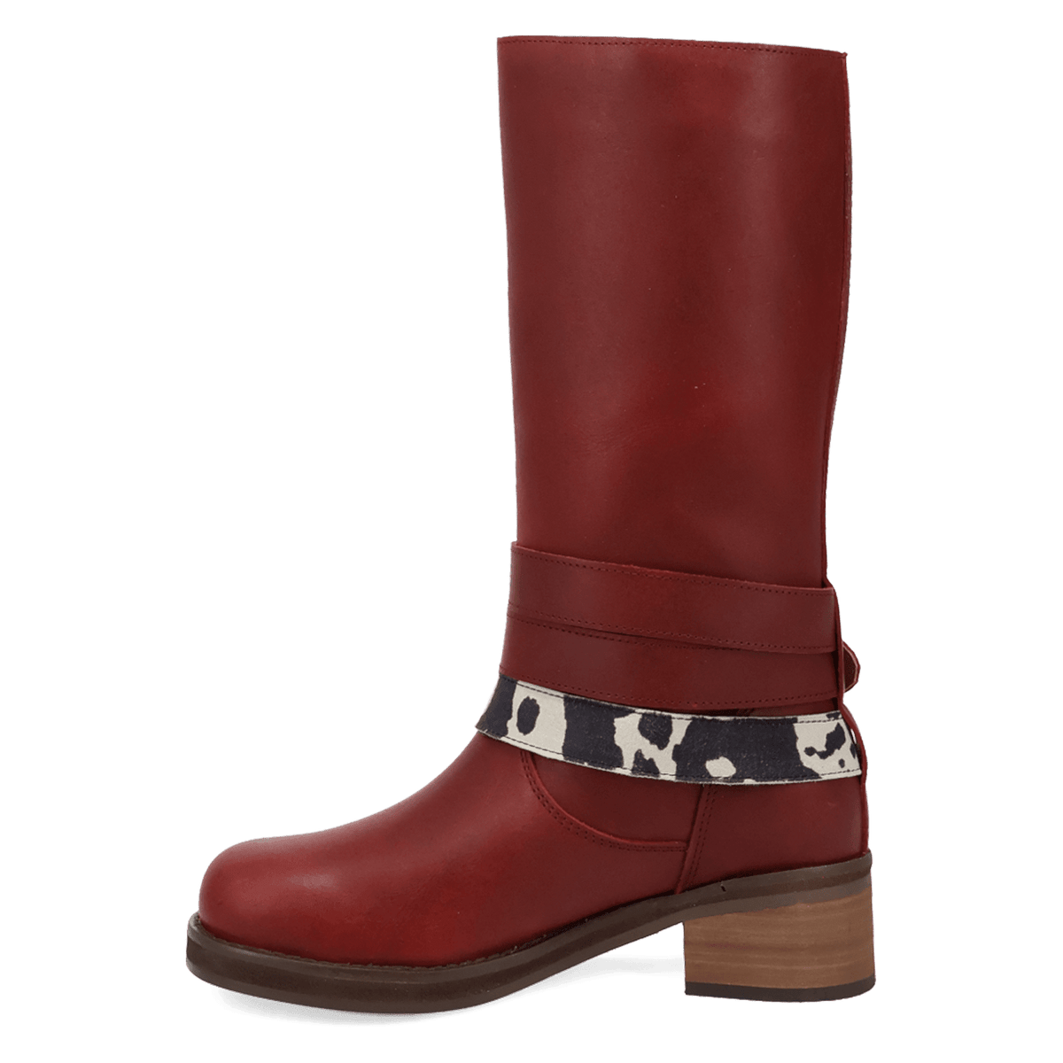 PRODUCT SHOT FULL THROTTLE LEATHER BOOT AT 135 DEGREE OUTSIDE ANGLE