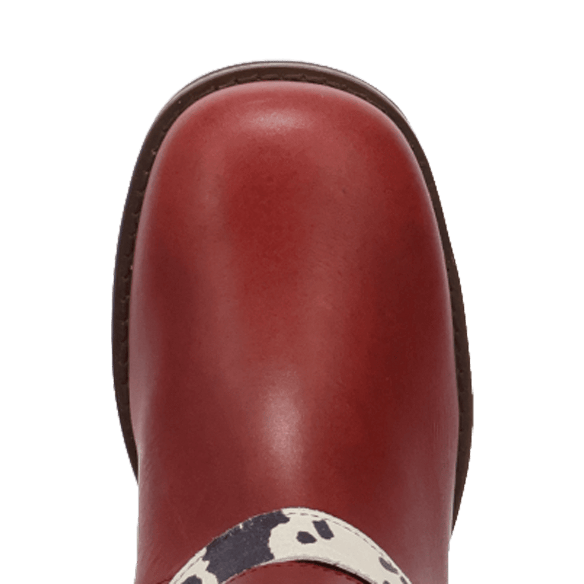 PRODUCT SHOT FULL THROTTLE LEATHER BOOT AT TOE ANGLE