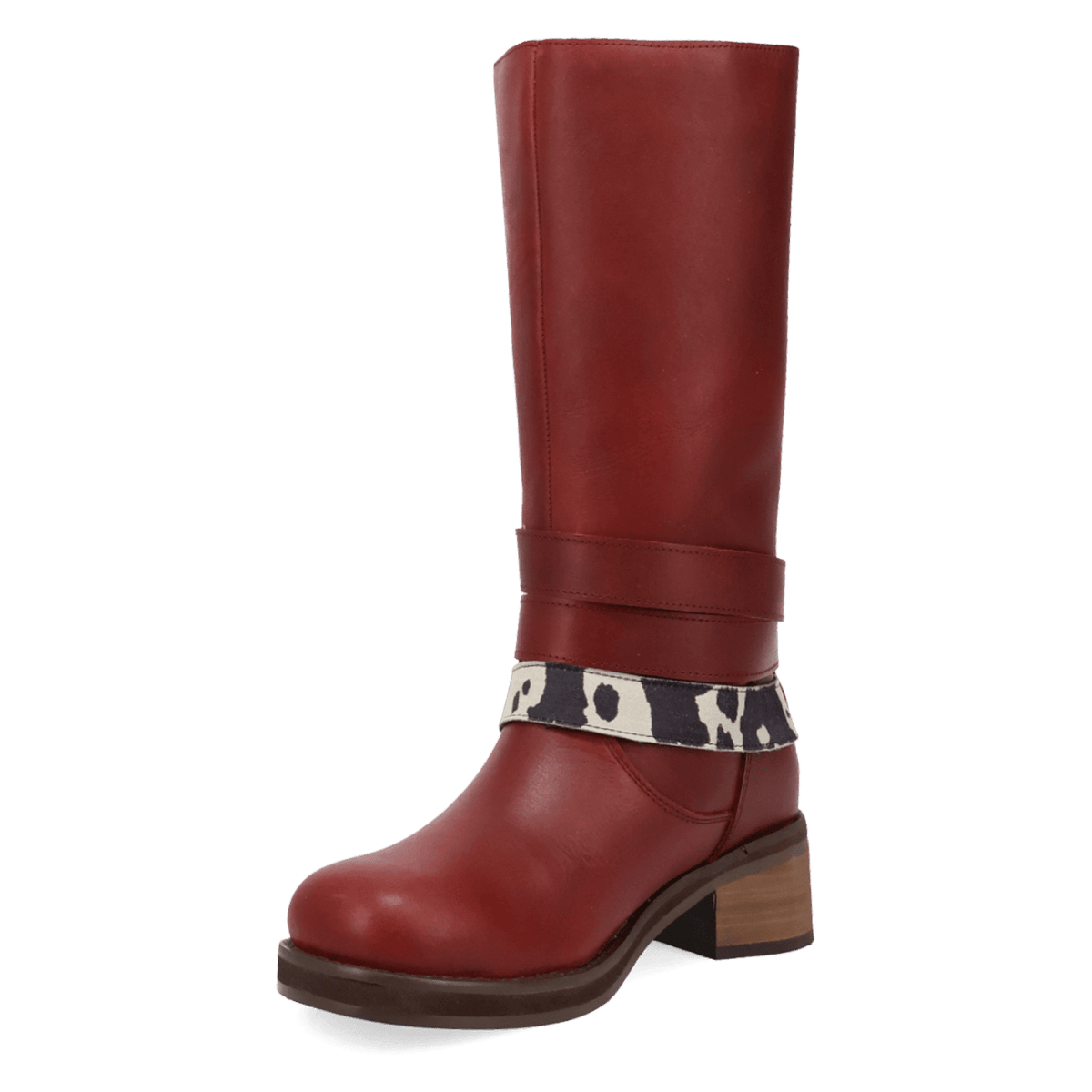 PRODUCT SHOT FULL THROTTLE LEATHER BOOT AT 225 DEGREE ANGLE