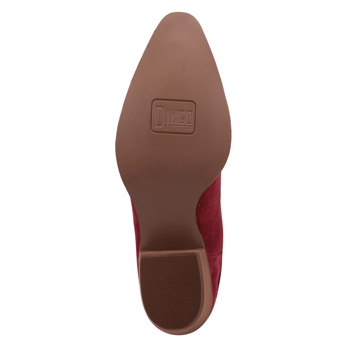 PRODUCT SHOT SCRUNCHY SUEDE BOOTIE AT OUTSOLE ANGLE