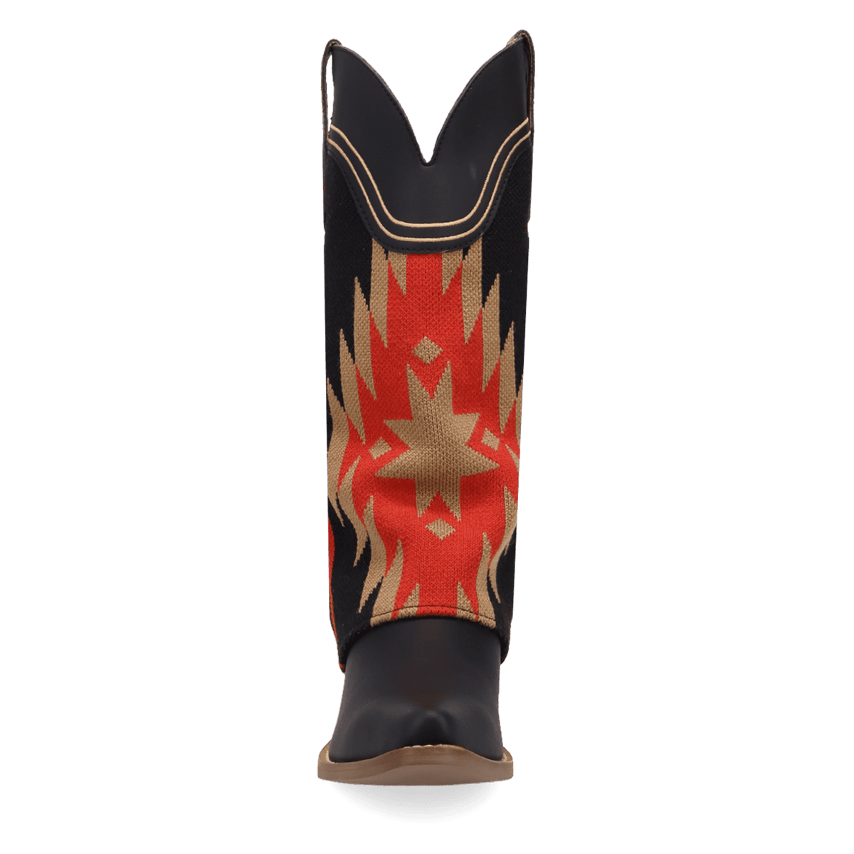 PRODUCT SHOT MYSTIC MESA FABRIC WRAPPED BOOT AT FRONT ANGLE