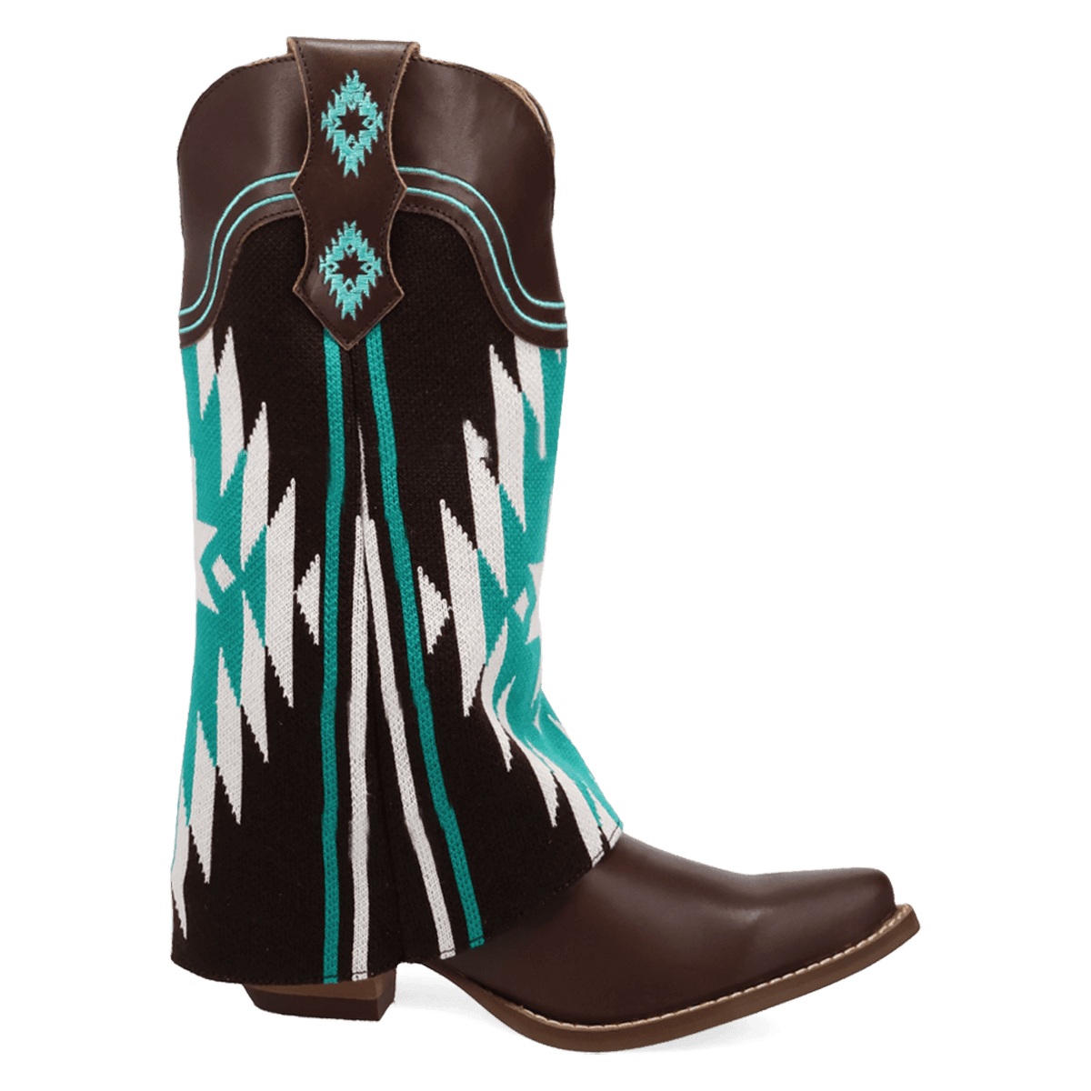 PRODUCT SHOT MYSTIC MESA FABRIC WRAPPED BOOT AT 90 DEGREE INSIDE ANGLE
