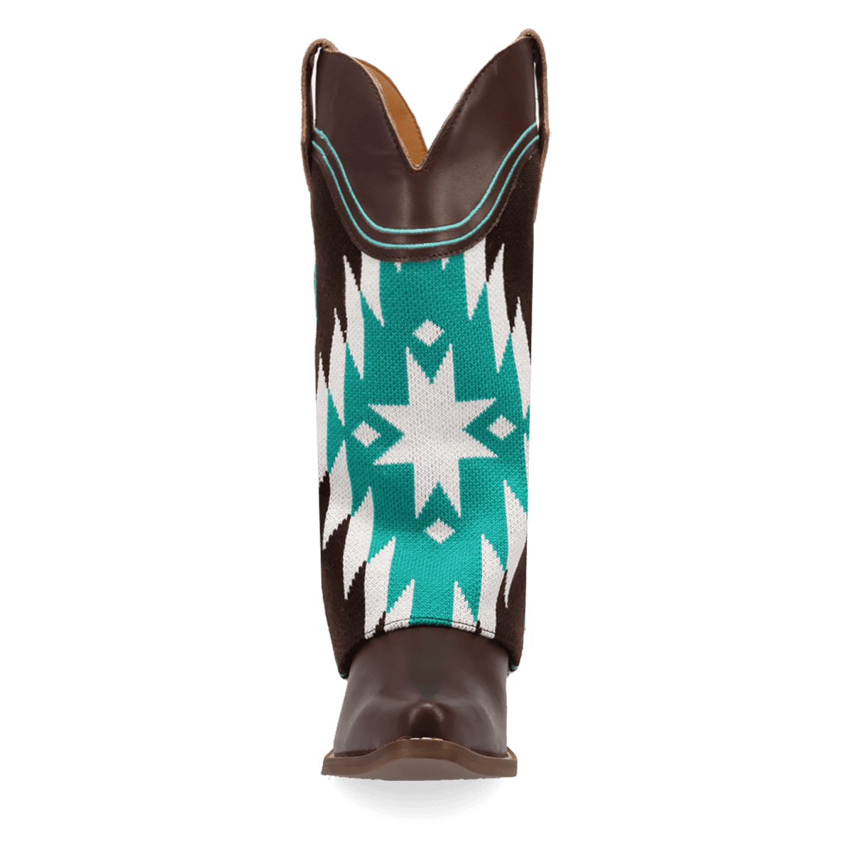 PRODUCT SHOT MYSTIC MESA FABRIC WRAPPED BOOT AT FRONT ANGLE