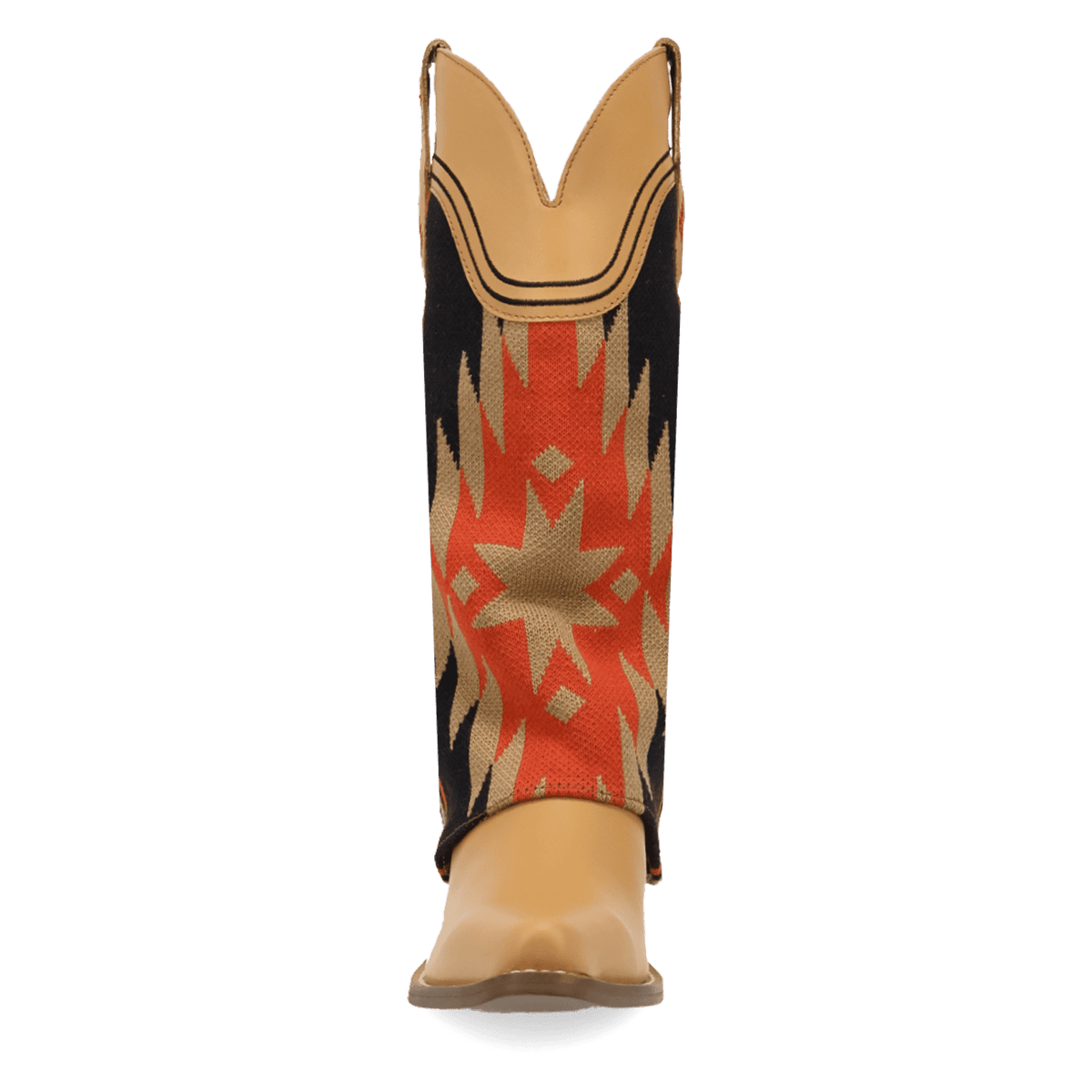 PRODUCT SHOT MYSTIC MESA FABRIC WRAPPED BOOT AT FRONT ANGLE