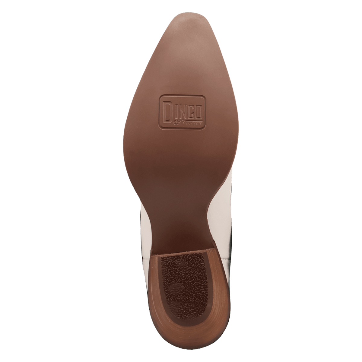 PRODUCT SHOT MYSTIC MESA FABRIC WRAPPED BOOT AT OUTSOLE ANGLE