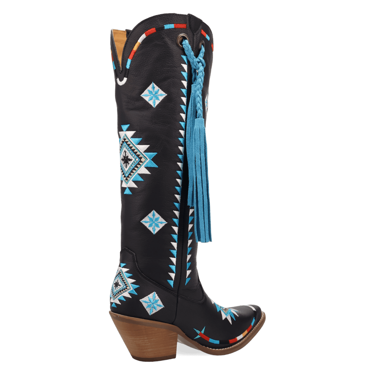 PRODUCT SHOT TERRACOTTA LEATHER BOOT AT 315 DEGREE ANGLE