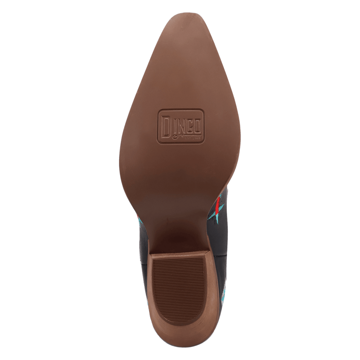 PRODUCT SHOT TERRACOTTA LEATHER BOOT AT OUTSOLE ANGLE