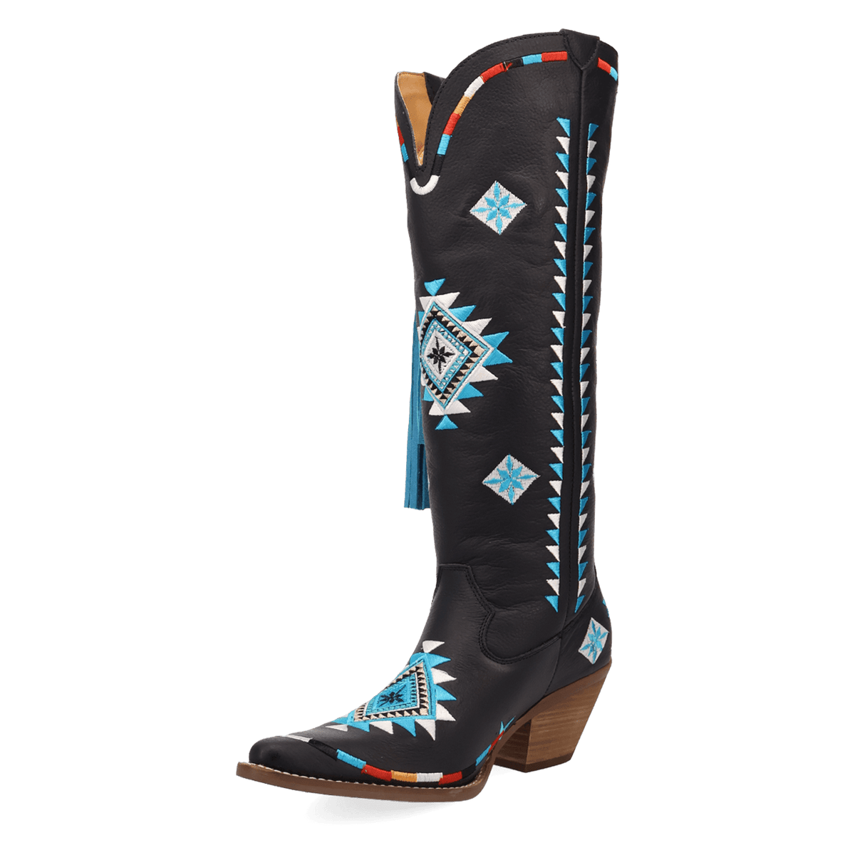 PRODUCT SHOT TERRACOTTA LEATHER BOOT AT 225 DEGREE ANGLE