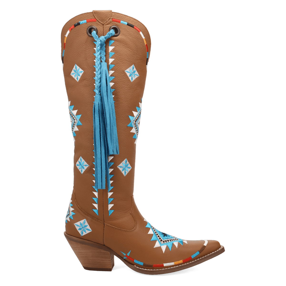 PRODUCT SHOT TERRACOTTA LEATHER BOOT AT 90 DEGREE INSIDE ANGLE