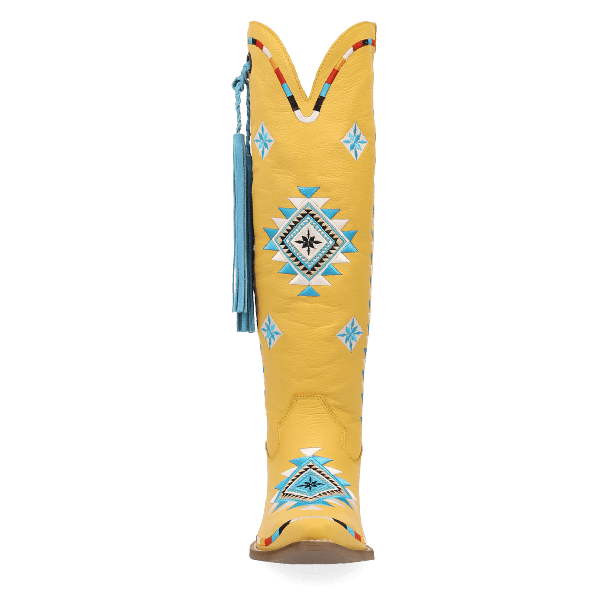PRODUCT SHOT TERRACOTTA LEATHER BOOT AT FRONT ANGLE