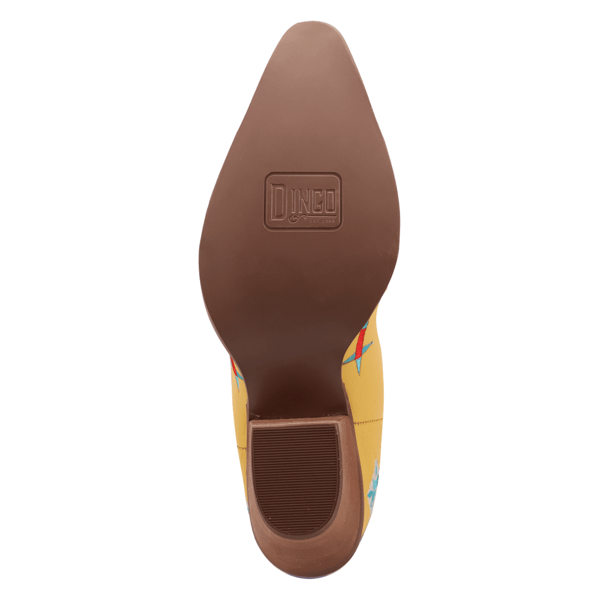 PRODUCT SHOT TERRACOTTA LEATHER BOOT AT OUTSOLE ANGLE