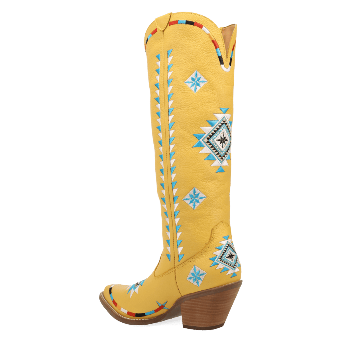 PRODUCT SHOT TERRACOTTA LEATHER BOOT AT 270 DEGREE ANGLE