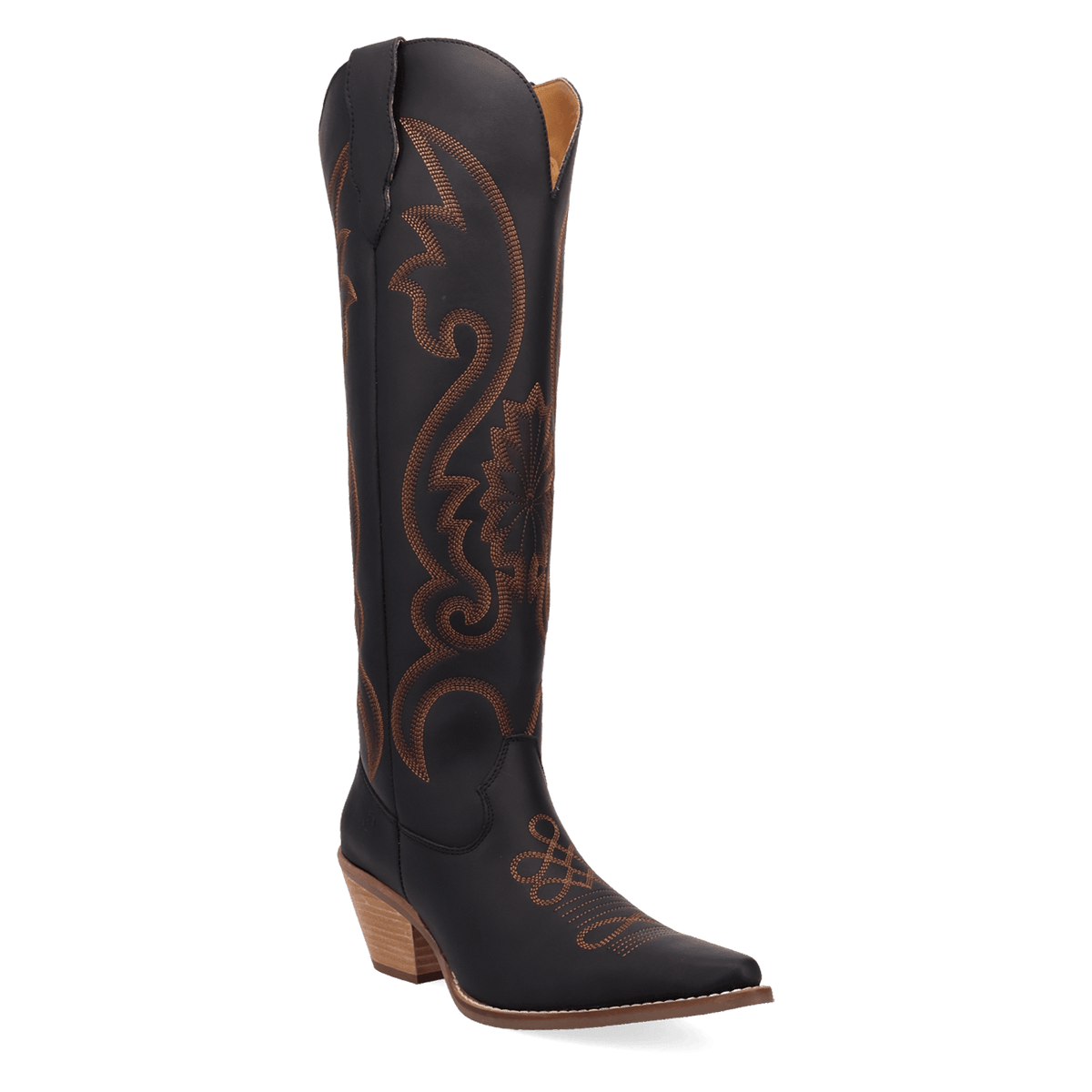 PRODUCT SHOT PEYOTE LEATHER BOOT AT 45 DEGREE ANGLE