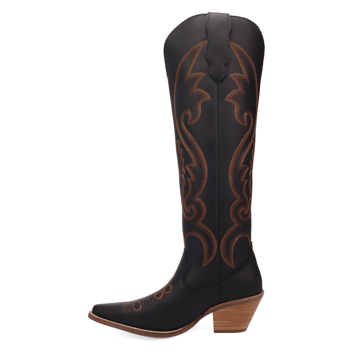 PRODUCT SHOT PEYOTE LEATHER BOOT AT 135 DEGREE OUTSIDE ANGLE