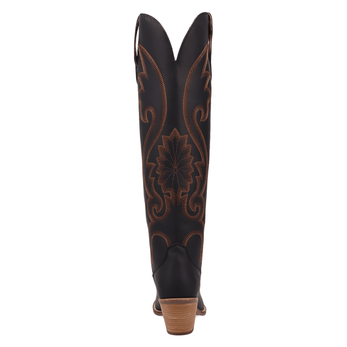 PRODUCT SHOT PEYOTE LEATHER BOOT AT 180 DEGREE BACK ANGLE