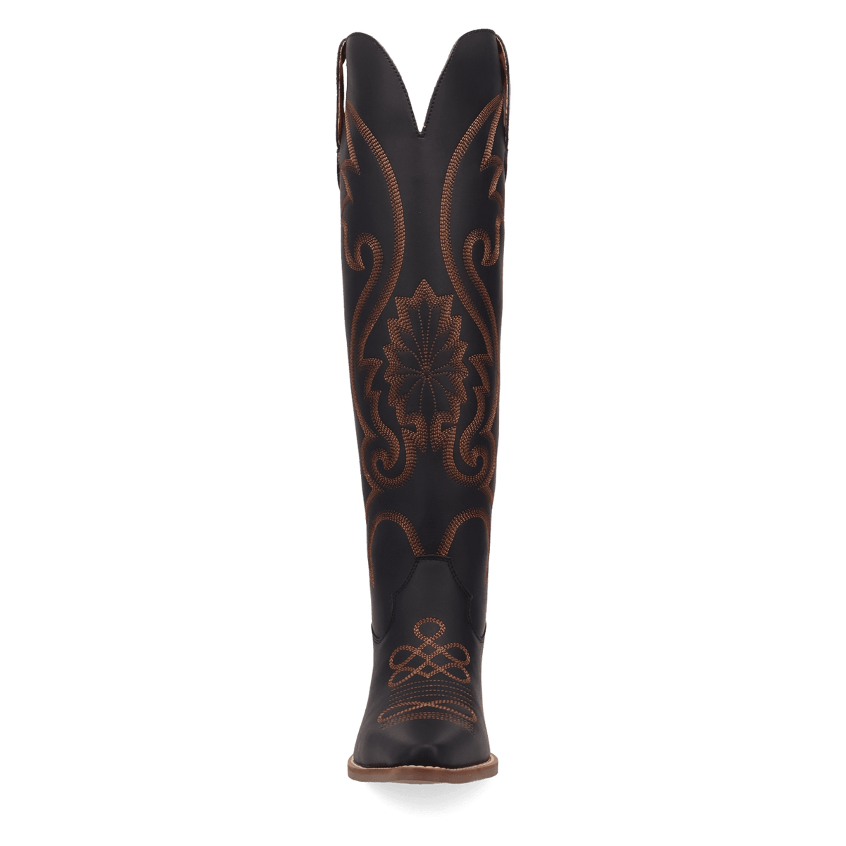 PRODUCT SHOT PEYOTE LEATHER BOOT AT FRONT ANGLE