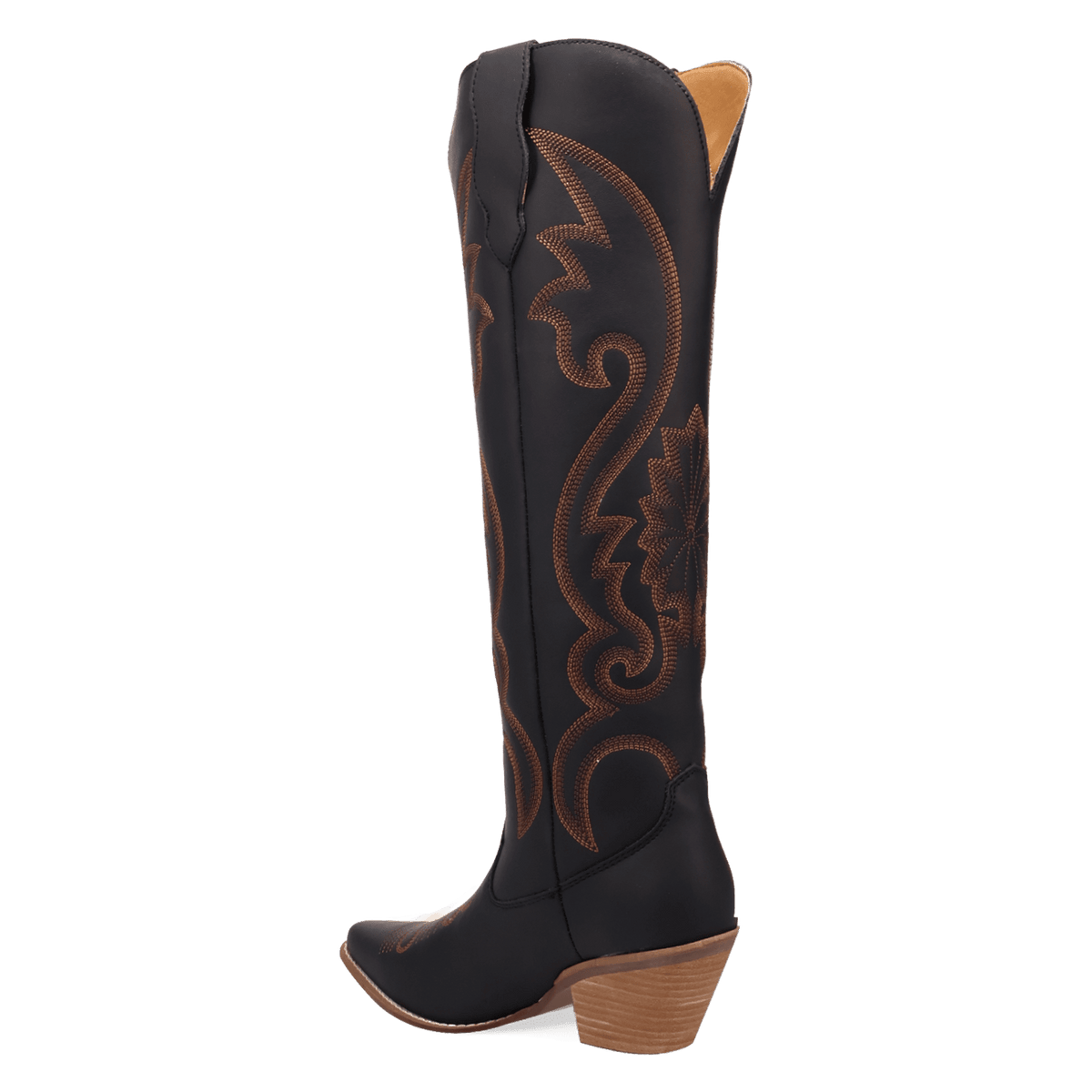PRODUCT SHOT PEYOTE LEATHER BOOT AT 270 DEGREE ANGLE