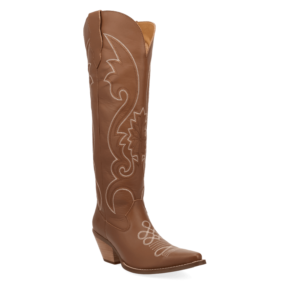 PRODUCT SHOT PEYOTE LEATHER BOOT AT 45 DEGREE ANGLE