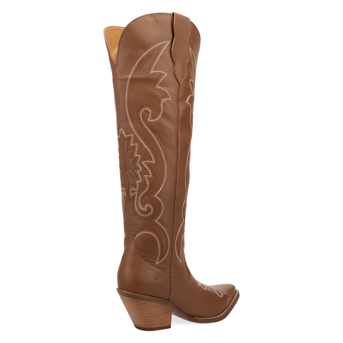 PRODUCT SHOT PEYOTE LEATHER BOOT AT 315 DEGREE ANGLE