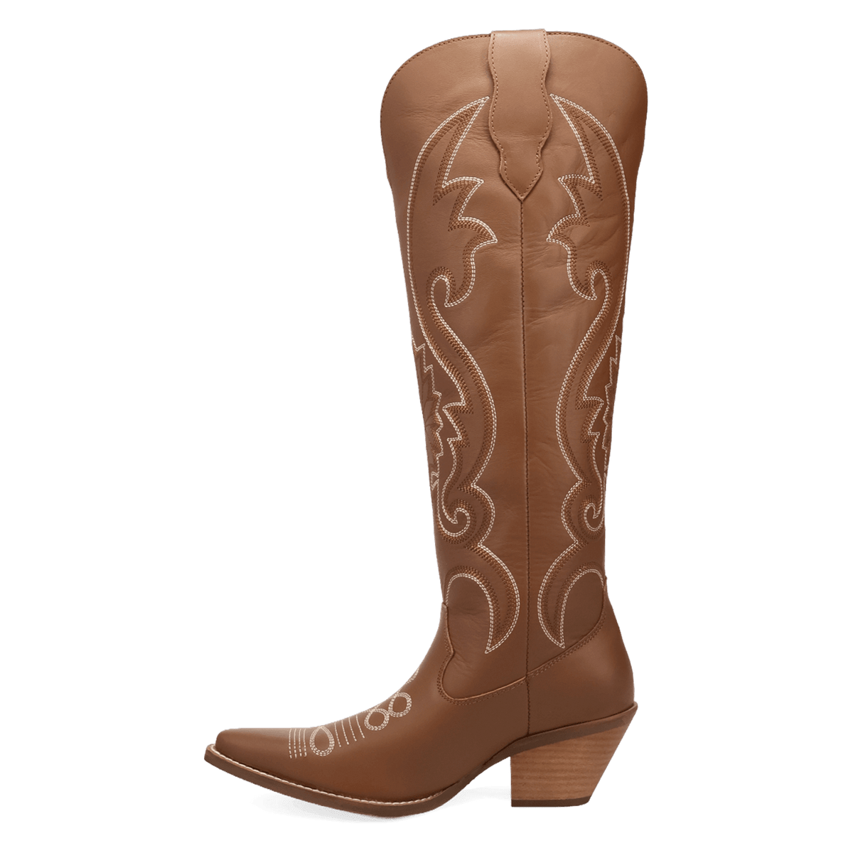 PRODUCT SHOT PEYOTE LEATHER BOOT AT 135 DEGREE OUTSIDE ANGLE