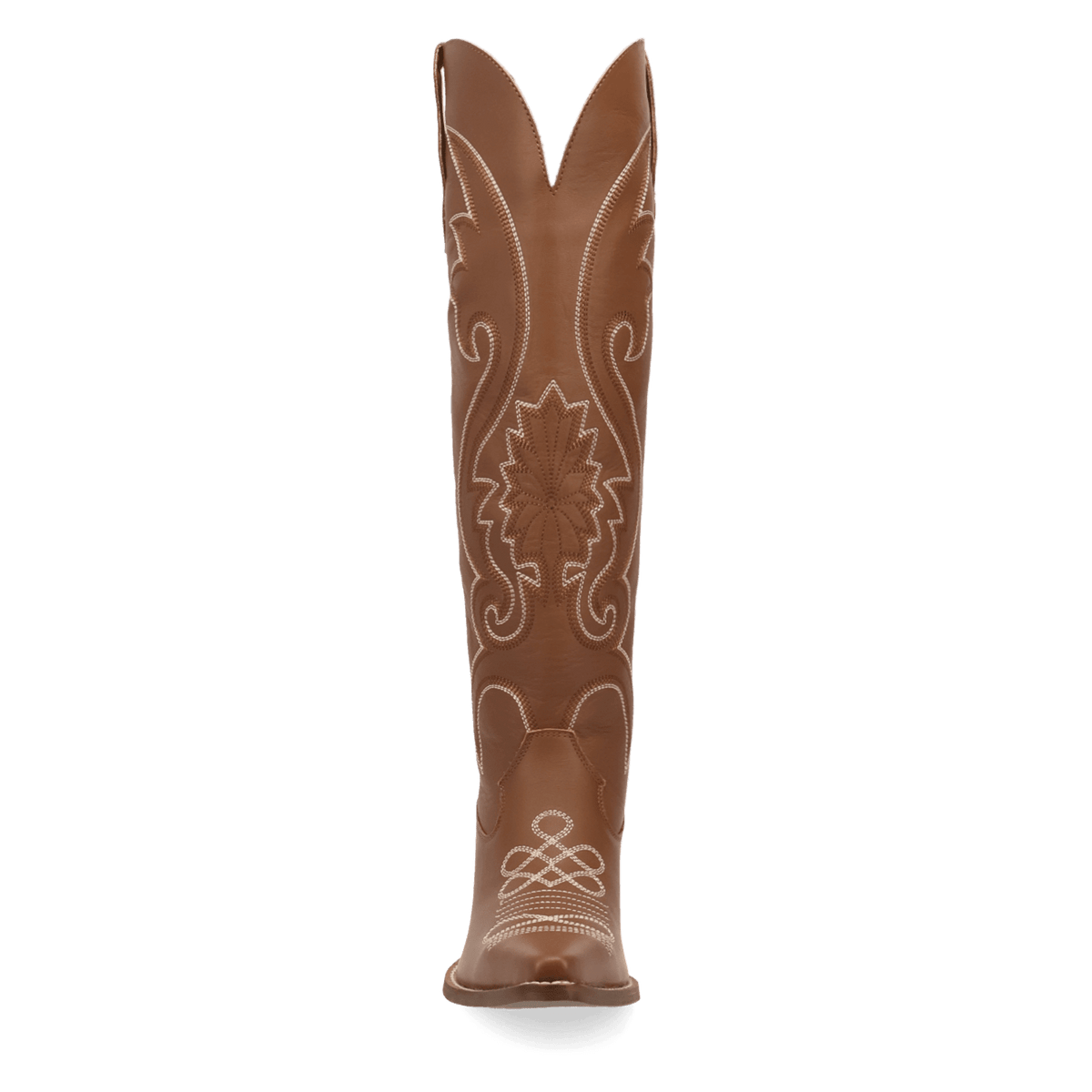 PRODUCT SHOT PEYOTE LEATHER BOOT AT FRONT ANGLE