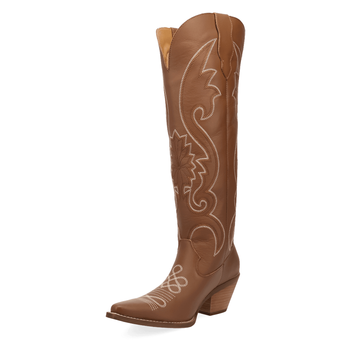 PRODUCT SHOT PEYOTE LEATHER BOOT AT 225 DEGREE ANGLE