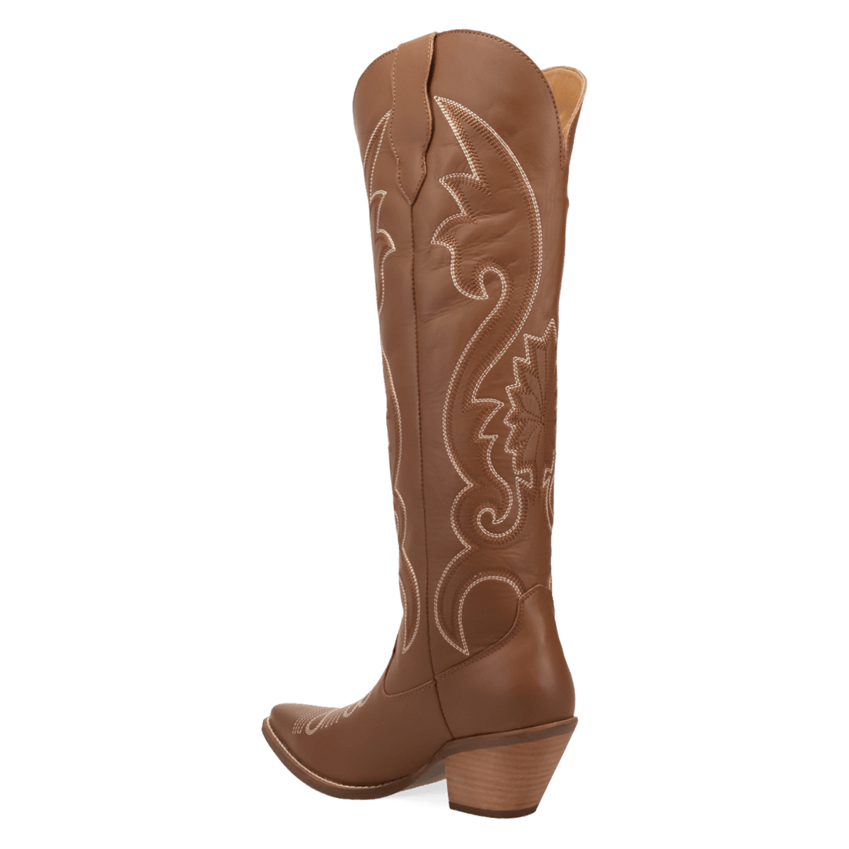 PRODUCT SHOT PEYOTE LEATHER BOOT AT 270 DEGREE ANGLE