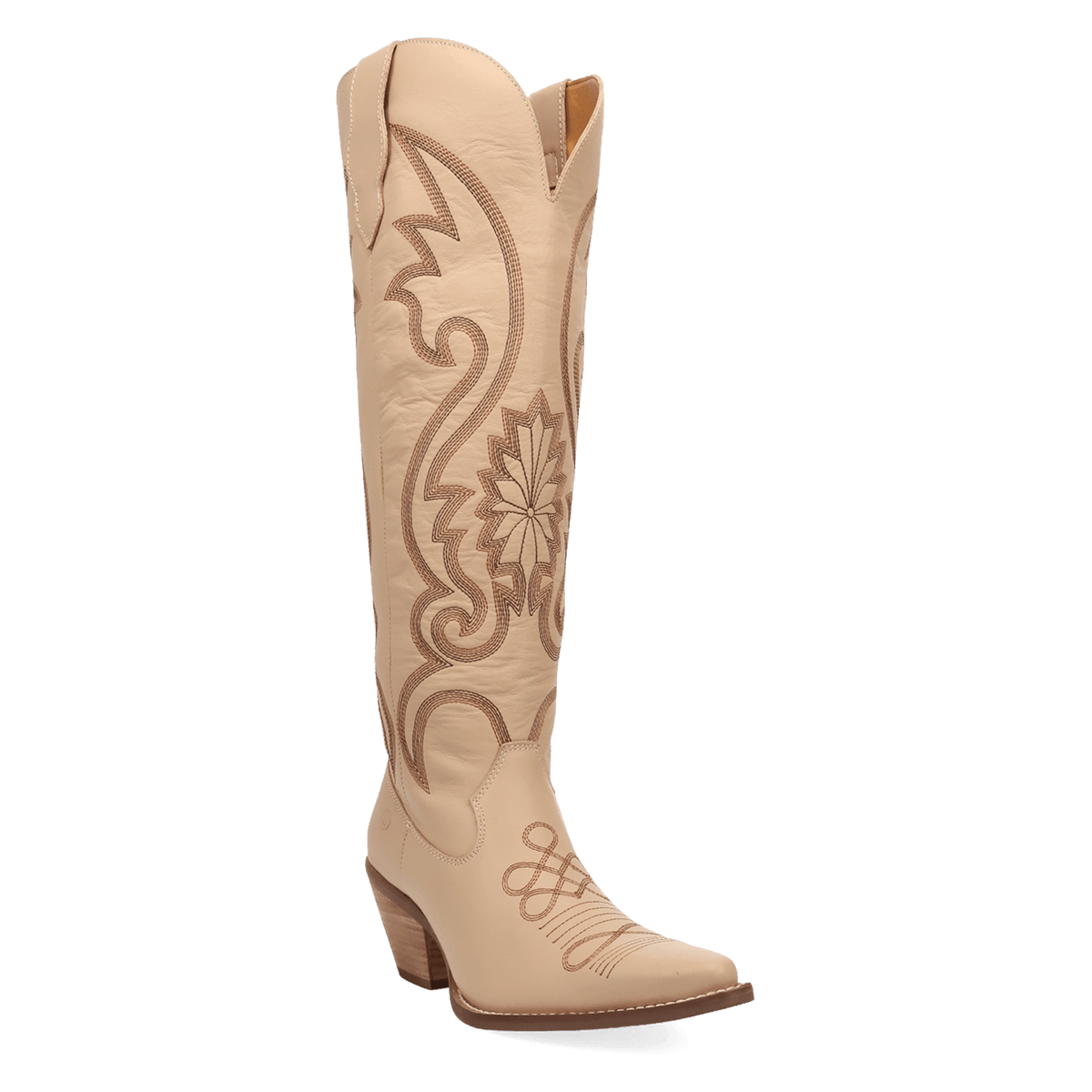 PRODUCT SHOT PEYOTE LEATHER BOOT AT 45 DEGREE ANGLE