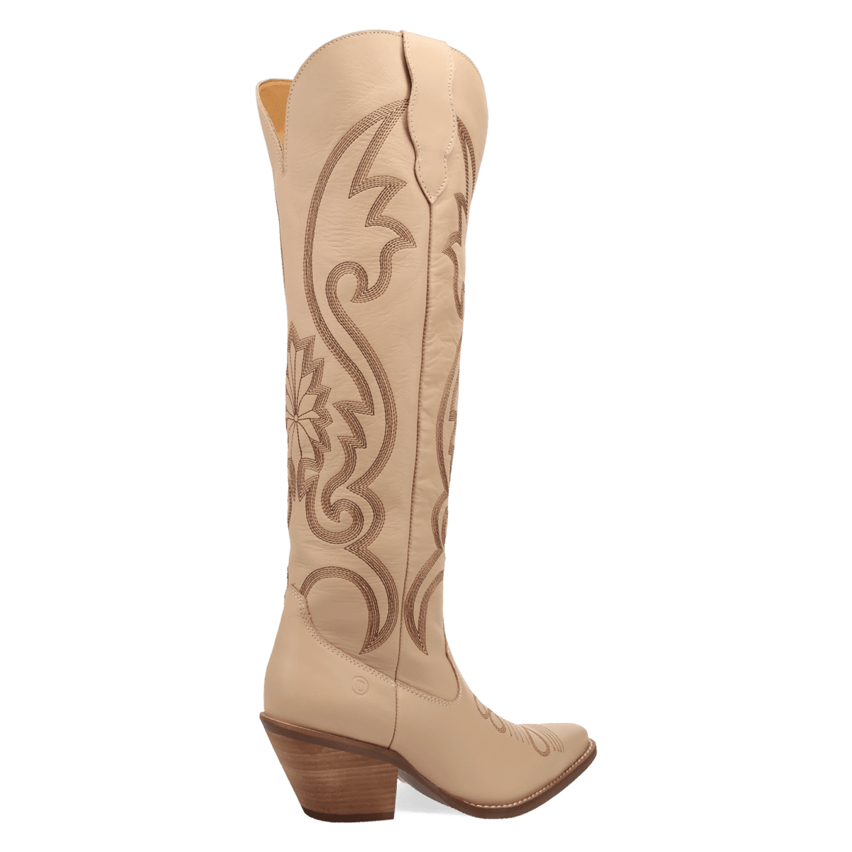 PRODUCT SHOT PEYOTE LEATHER BOOT AT 315 DEGREE ANGLE