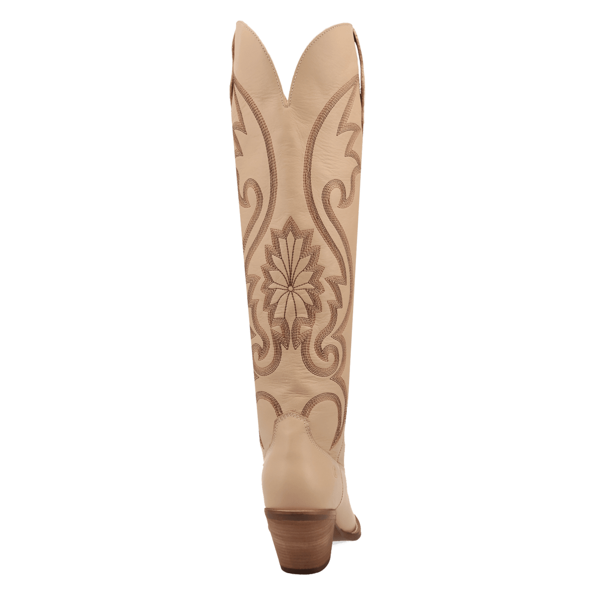 PRODUCT SHOT PEYOTE LEATHER BOOT AT 180 DEGREE BACK ANGLE