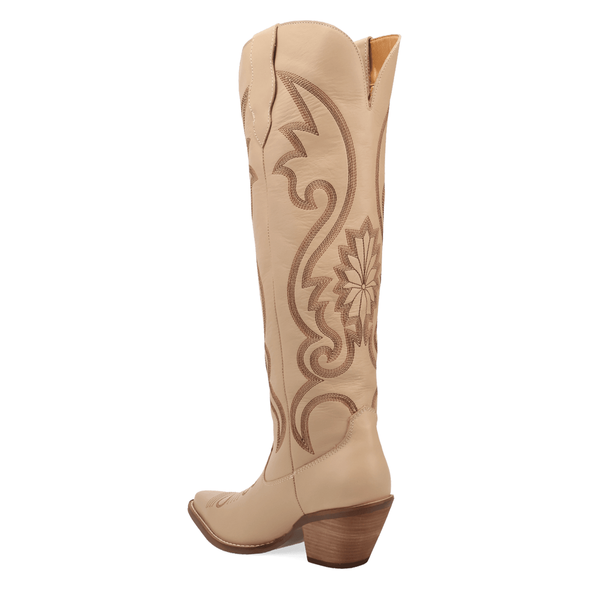 PRODUCT SHOT PEYOTE LEATHER BOOT AT 270 DEGREE ANGLE