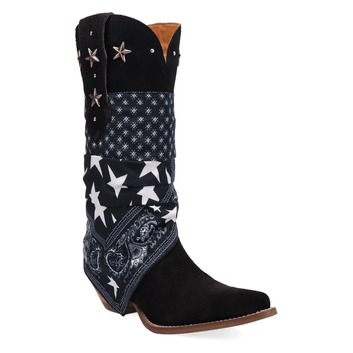 PRODUCT SHOT BANDIDA SUEDE BOOT AT 45 DEGREE ANGLE