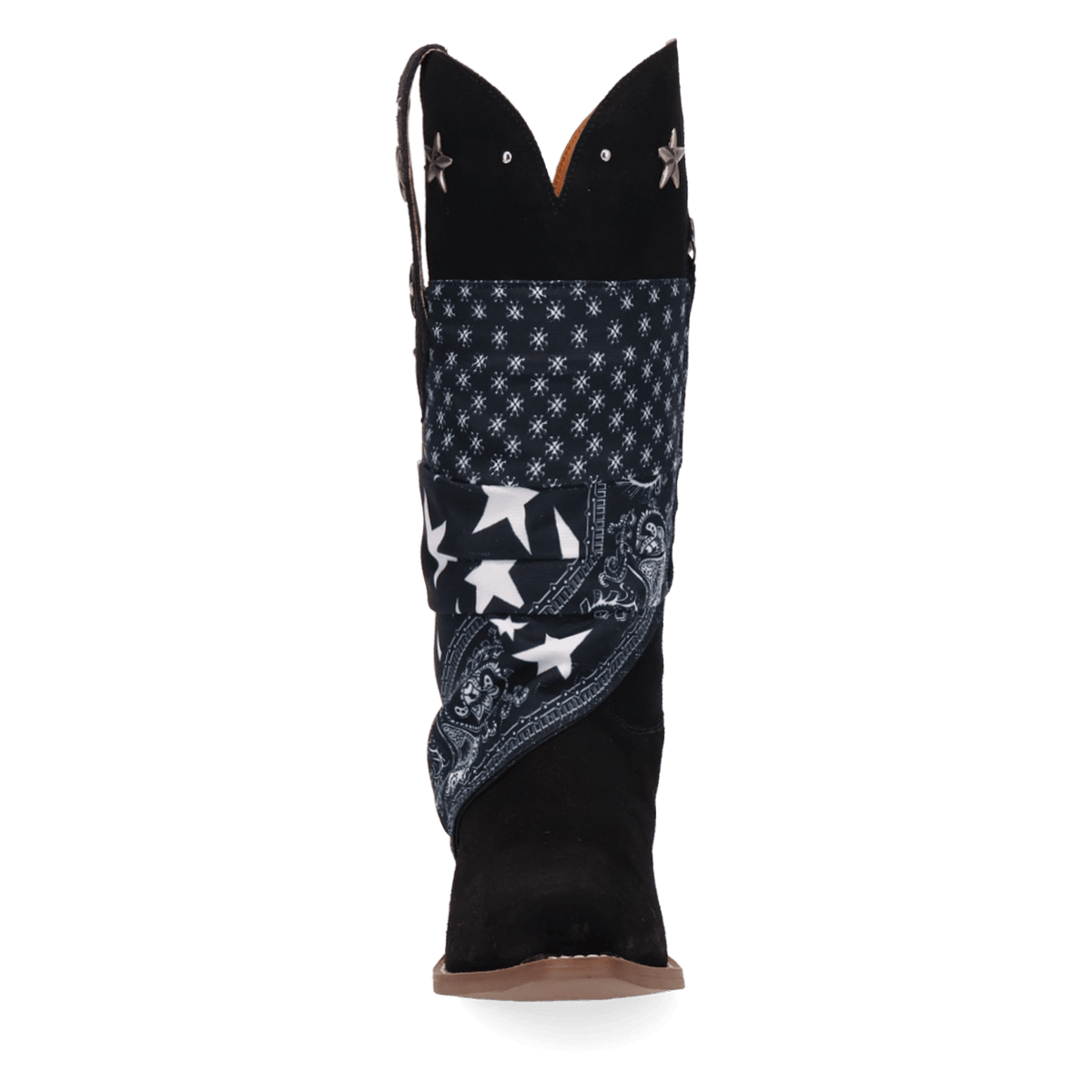 PRODUCT SHOT BANDIDA SUEDE BOOT AT FRONT ANGLE