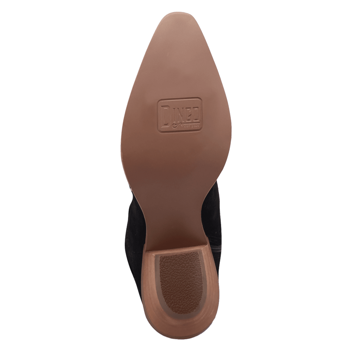 PRODUCT SHOT BANDIDA SUEDE BOOT AT OUTSOLE ANGLE