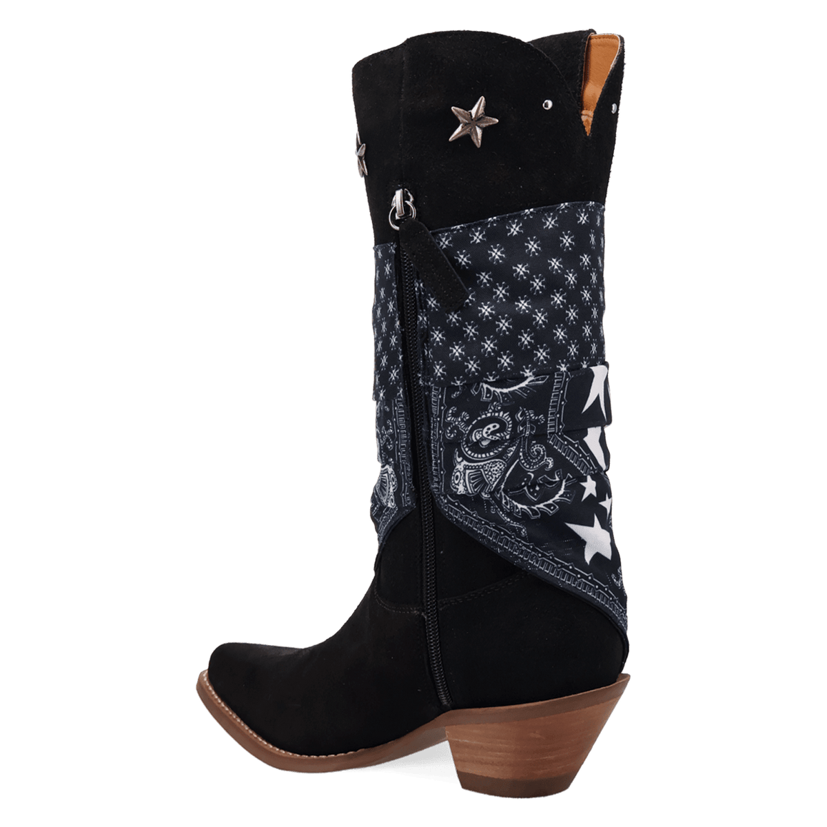 PRODUCT SHOT BANDIDA SUEDE BOOT AT 270 DEGREE ANGLE