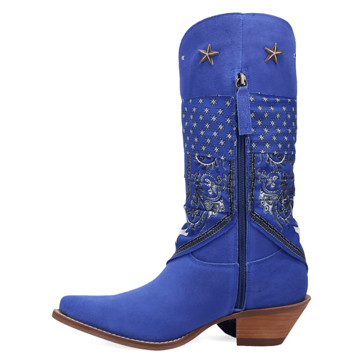 PRODUCT SHOT BANDIDA SUEDE BOOT AT 135 DEGREE OUTSIDE ANGLE