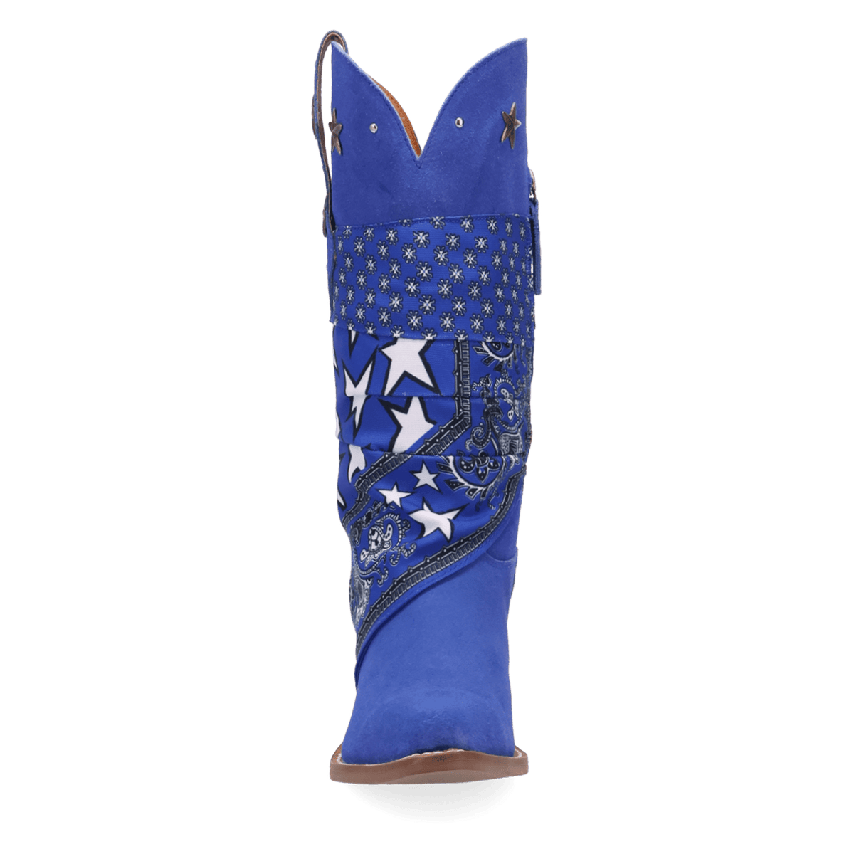 PRODUCT SHOT BANDIDA SUEDE BOOT AT FRONT ANGLE