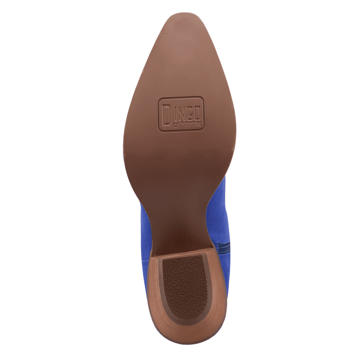 PRODUCT SHOT BANDIDA SUEDE BOOT AT OUTSOLE ANGLE