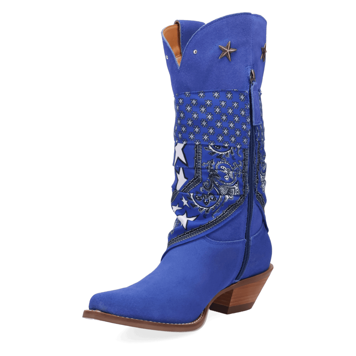 PRODUCT SHOT BANDIDA SUEDE BOOT AT 225 DEGREE ANGLE