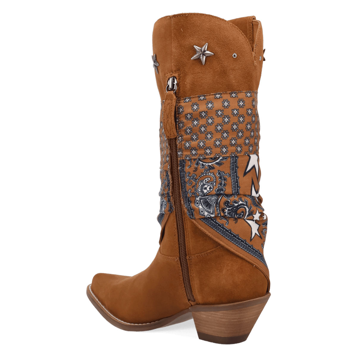 PRODUCT SHOT BANDIDA SUEDE BOOT AT 270 DEGREE ANGLE