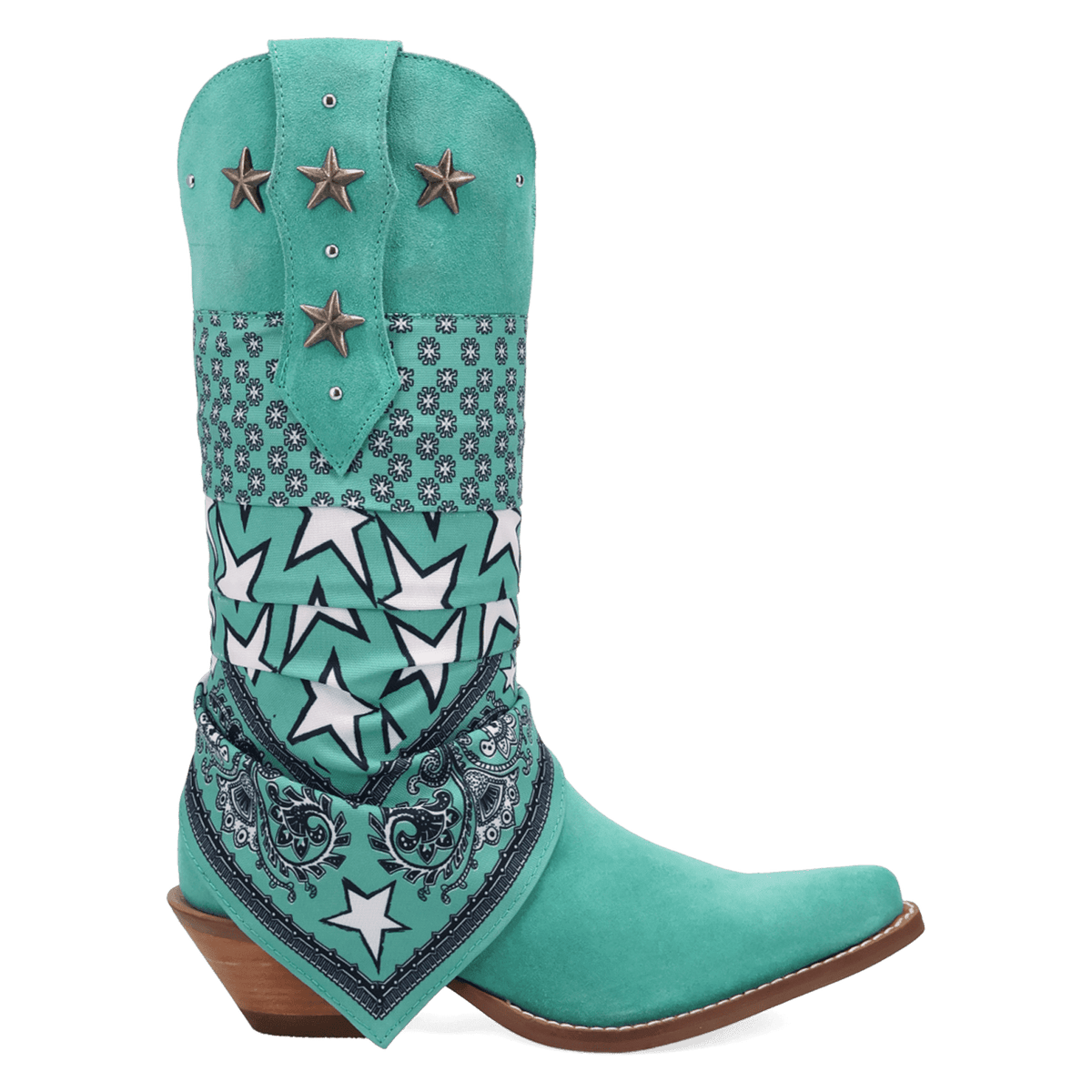 PRODUCT SHOT BANDIDA SUEDE BOOT AT 90 DEGREE INSIDE ANGLE