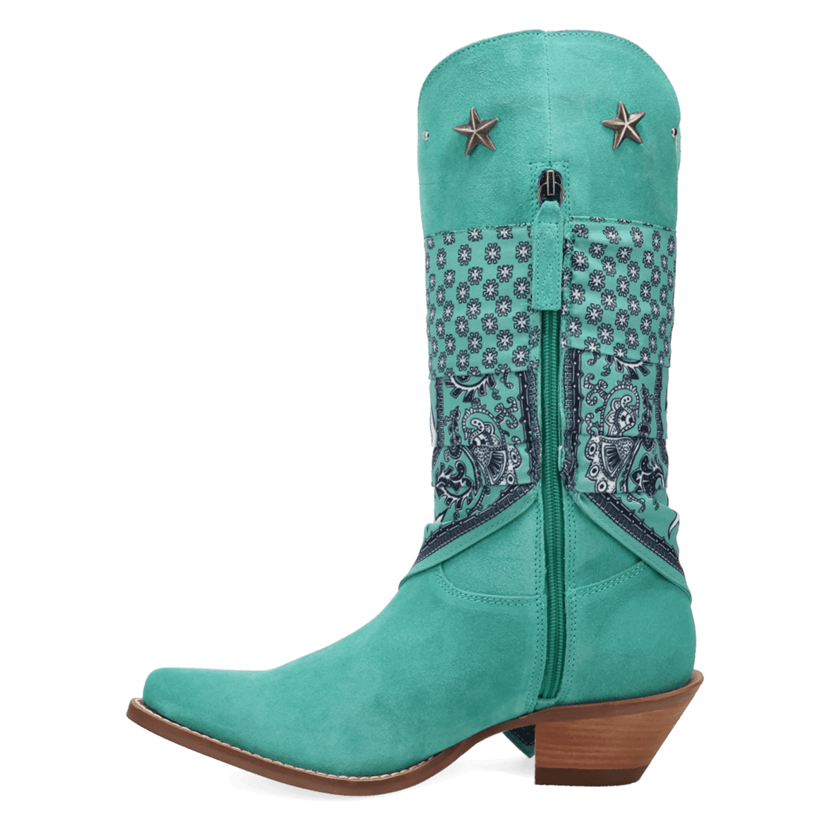 PRODUCT SHOT BANDIDA SUEDE BOOT AT 135 DEGREE OUTSIDE ANGLE