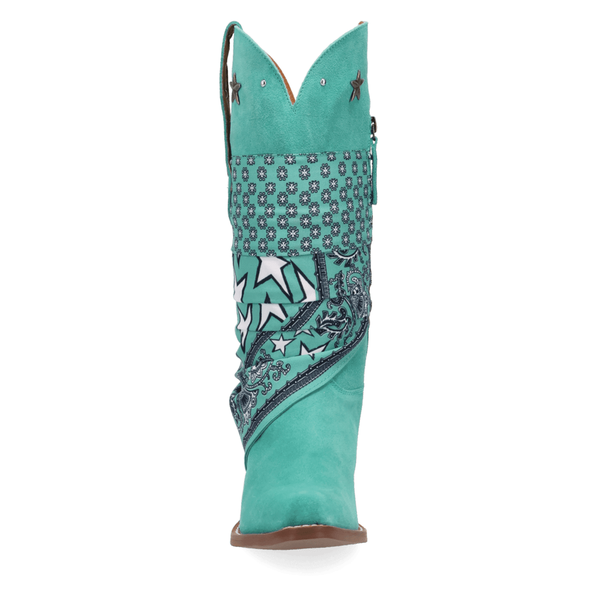 PRODUCT SHOT BANDIDA SUEDE BOOT AT FRONT ANGLE