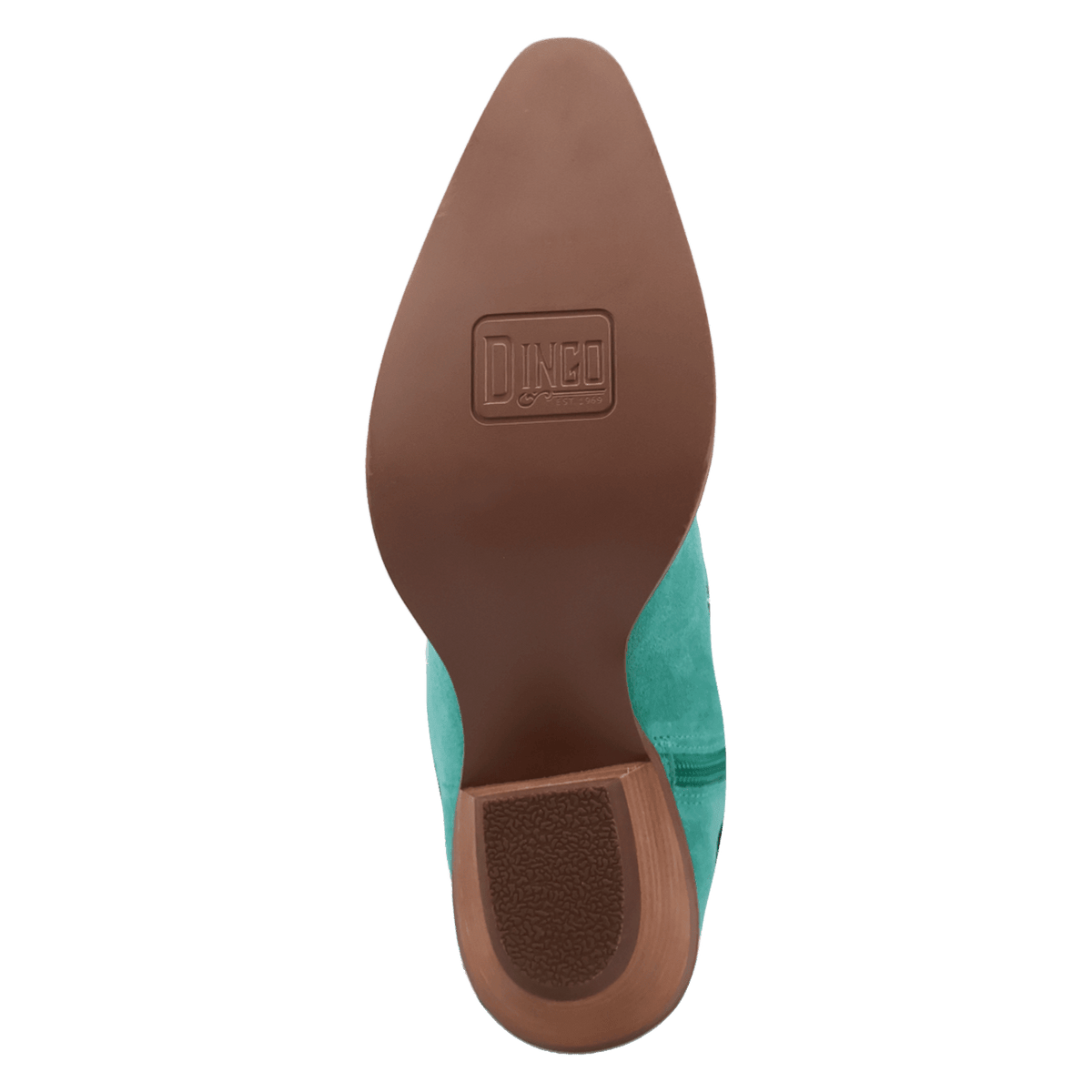 PRODUCT SHOT BANDIDA SUEDE BOOT AT OUTSOLE ANGLE