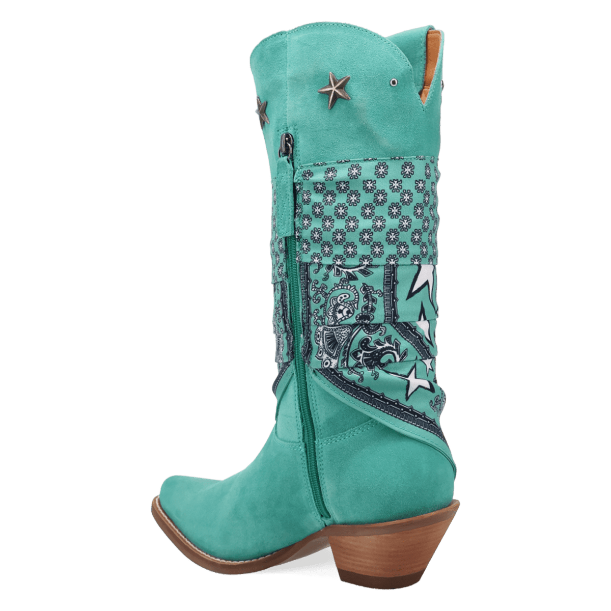 PRODUCT SHOT BANDIDA SUEDE BOOT AT 270 DEGREE ANGLE